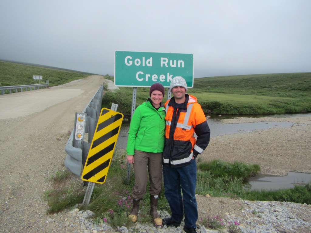 Jackie and I exploring a road outside of Nome, Alaska. Picture taken July 2013. 