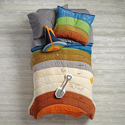 Geological bedding! Picture from http://www.landofnod.com/. 