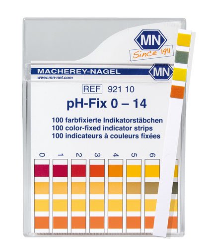 Box of pH indicator strips. Picture from Amazon.com. 