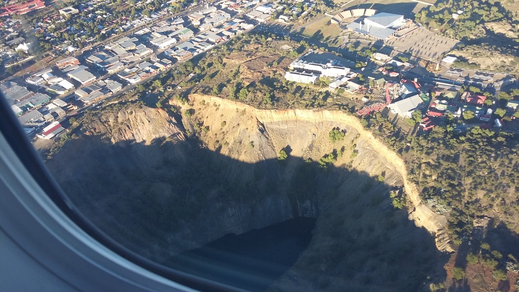 The Big Hole viewed from an airplane - Picture #2. 