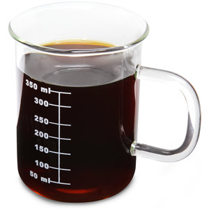 Beaker mug. Picture from ThinkGeek.com. 