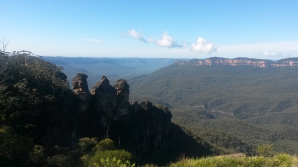The Three Sisters, viewed in April 2015. 