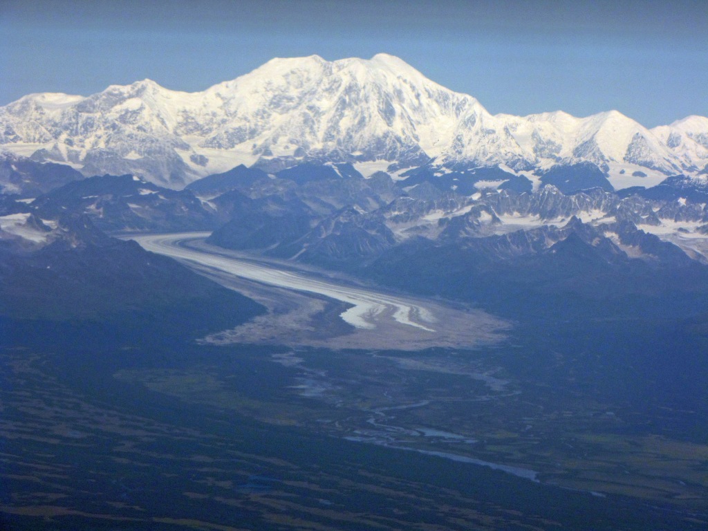 A glacier on Denali in Alaska, 2013. 