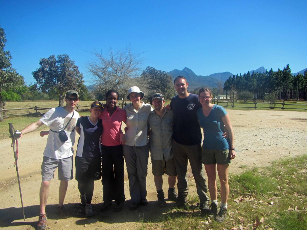 Tired but happy hikers after four days on the Tsitsikamma Trail. 