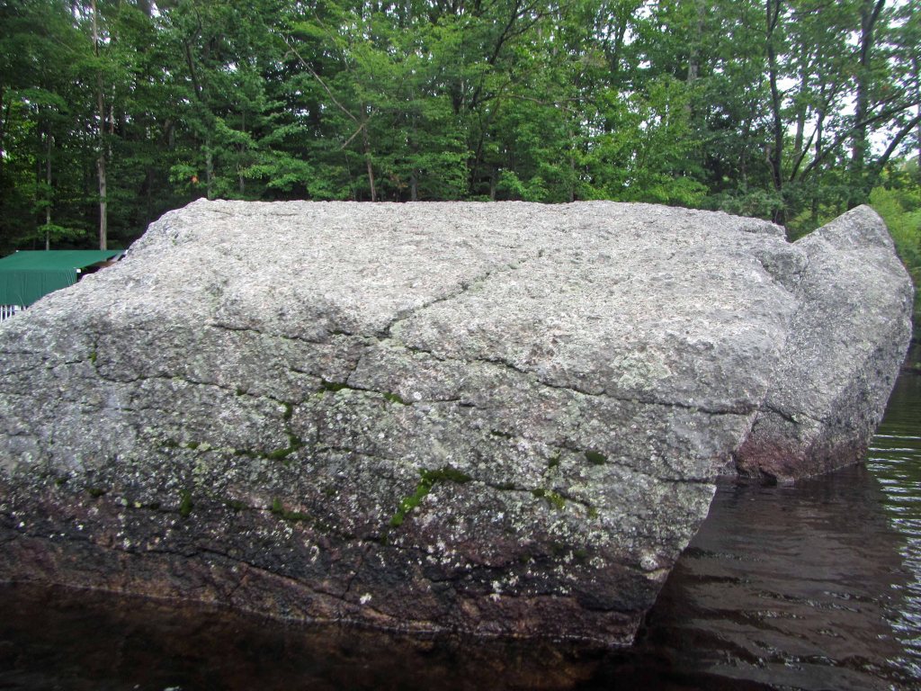Another view of an angular erratic boulder. 