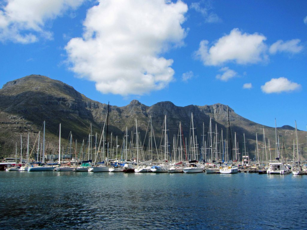 Sailboats in Hout Bay, Cape Town, South Africa. Picture taken September 2013.
