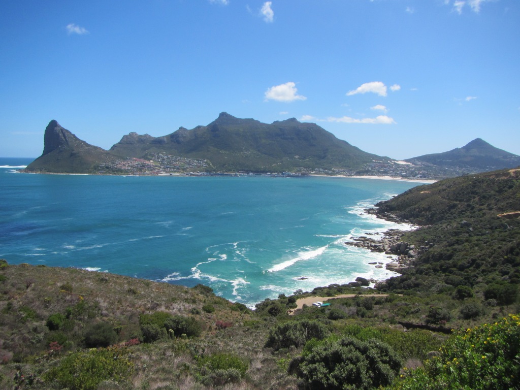 Beautiful Hout Bay in Cape Town, South Africa, viewed from Chapman's Peak Drive. Picture taken September 2013.